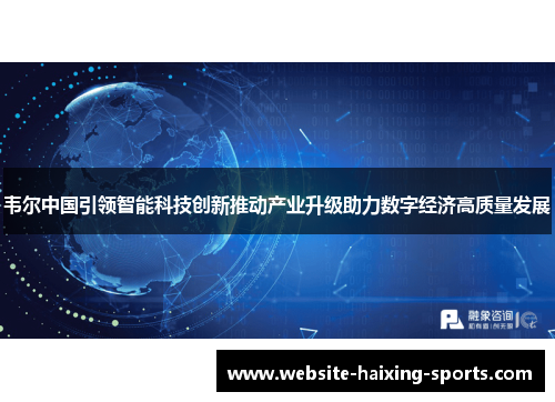 韦尔中国引领智能科技创新推动产业升级助力数字经济高质量发展